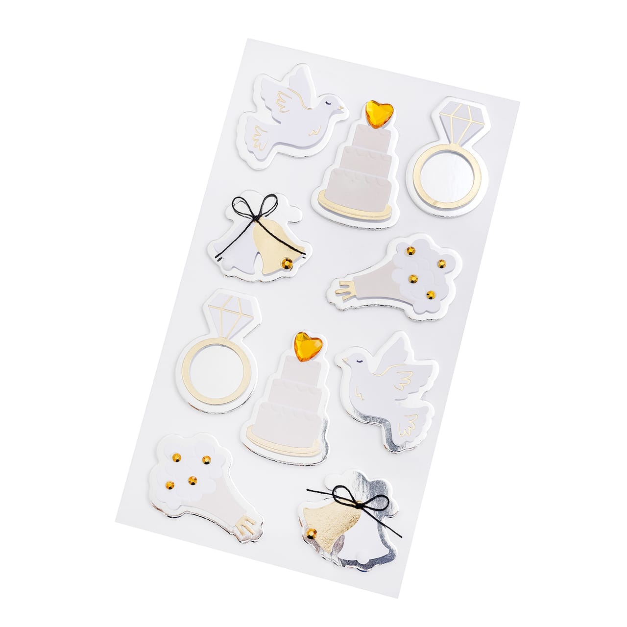 12 Pack: Wedding Icons Stickers by Recollections™